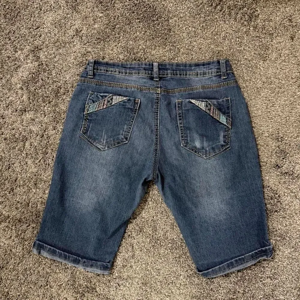 American-vintage Women's Blue and Navy Shorts